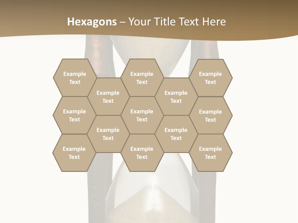 Hourglass Isolated On White Front View PowerPoint Template