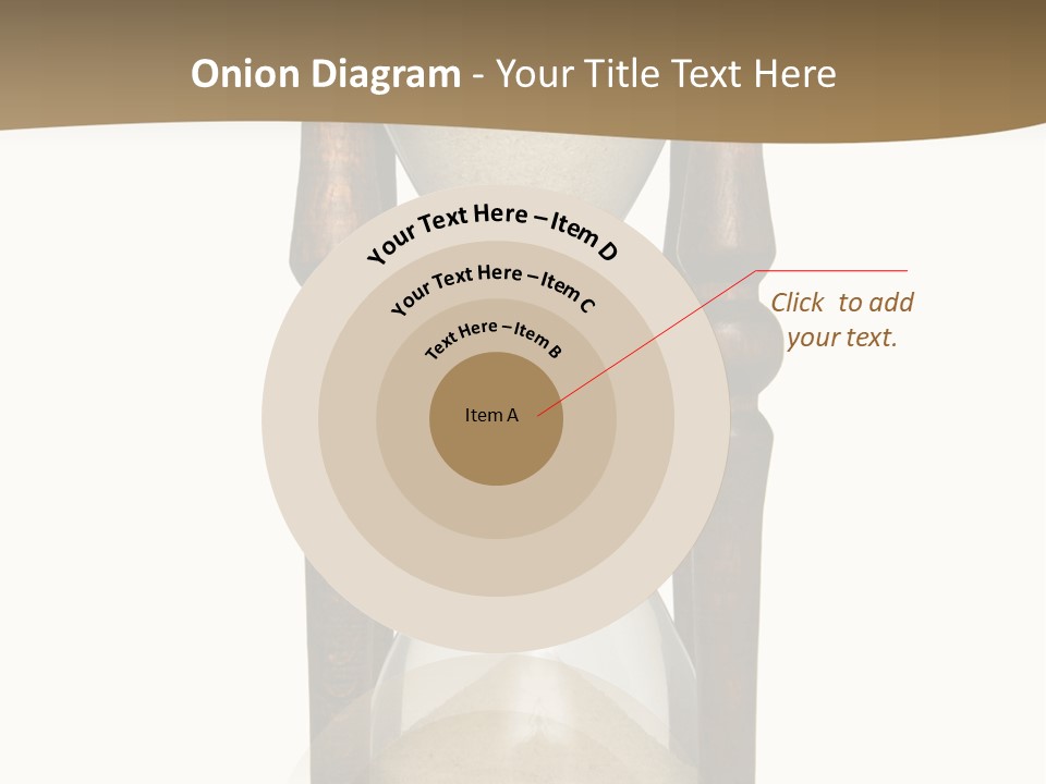 Hourglass Isolated On White Front View PowerPoint Template