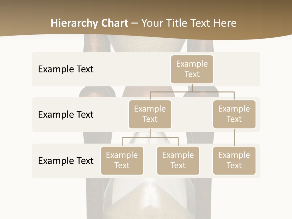 Hourglass Isolated On White Front View PowerPoint Template