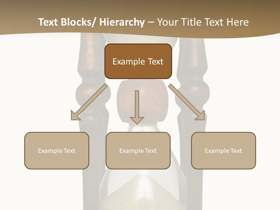 Hourglass Isolated On White Front View PowerPoint Template