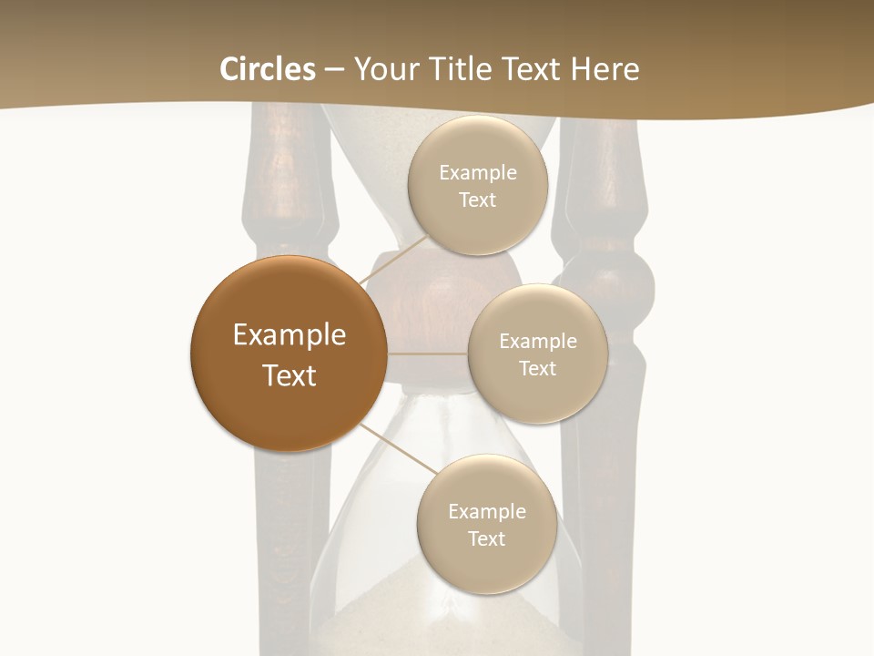 Hourglass Isolated On White Front View PowerPoint Template