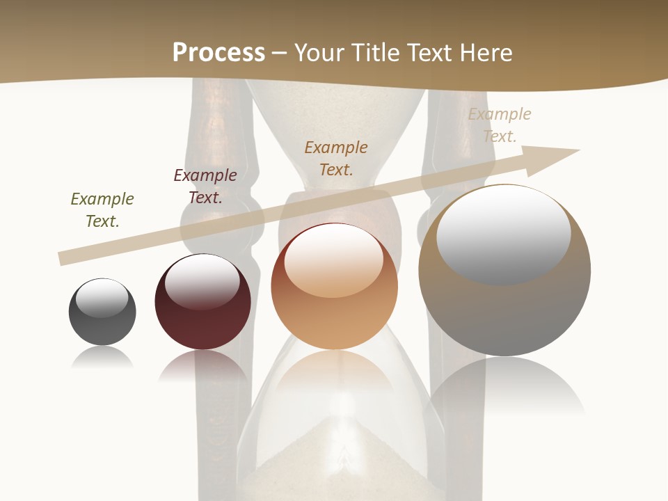 Hourglass Isolated On White Front View PowerPoint Template