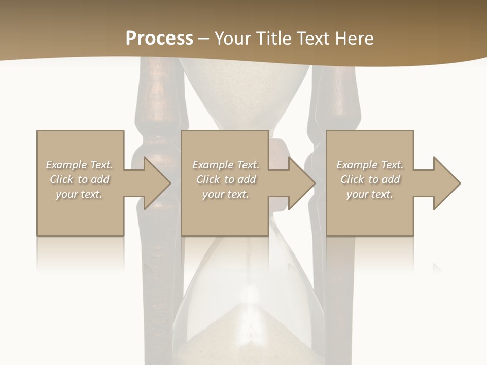 Hourglass Isolated On White Front View PowerPoint Template