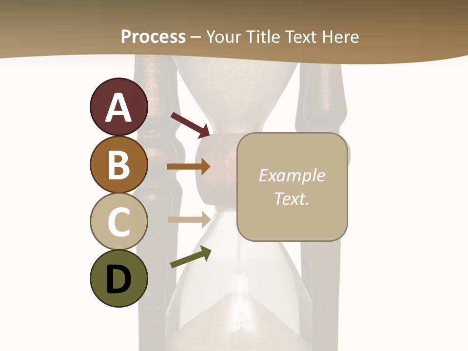 Hourglass Isolated On White Front View PowerPoint Template