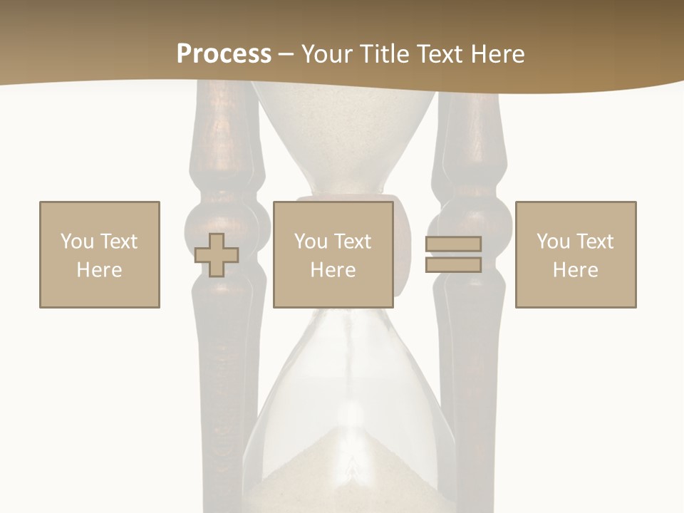 Hourglass Isolated On White Front View PowerPoint Template