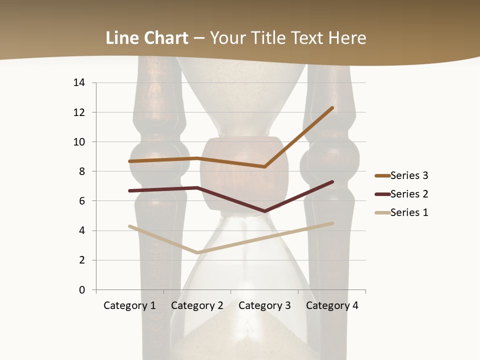 Hourglass Isolated On White Front View PowerPoint Template