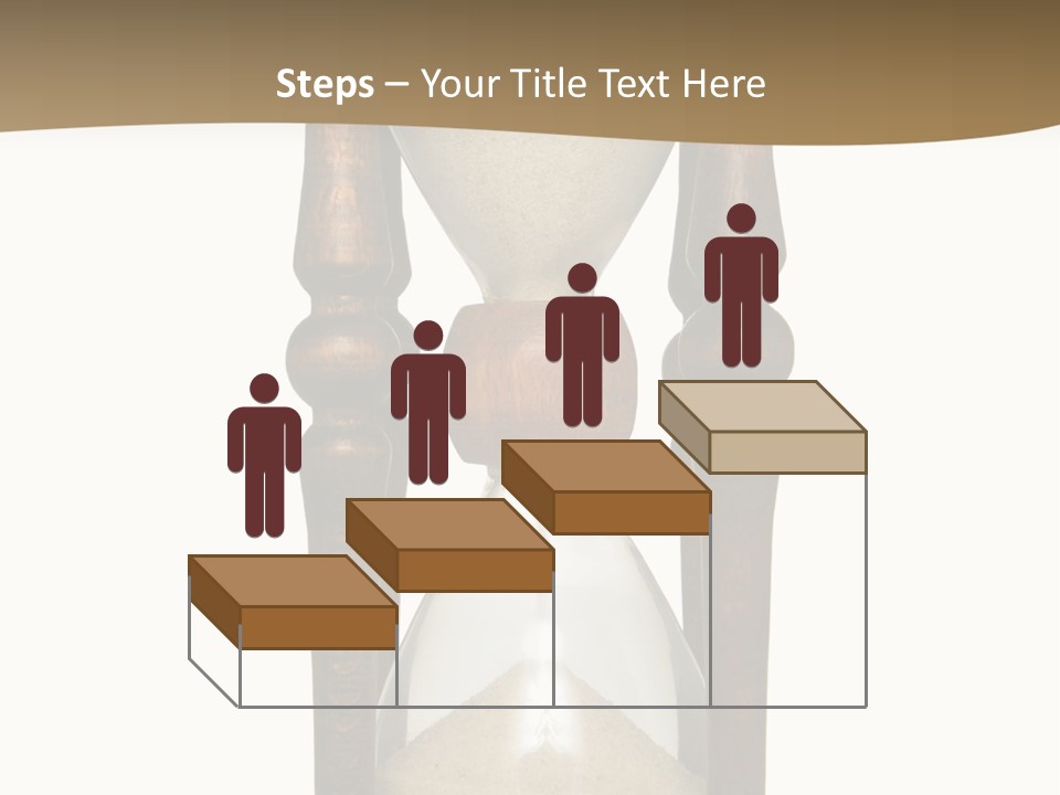 Hourglass Isolated On White Front View PowerPoint Template