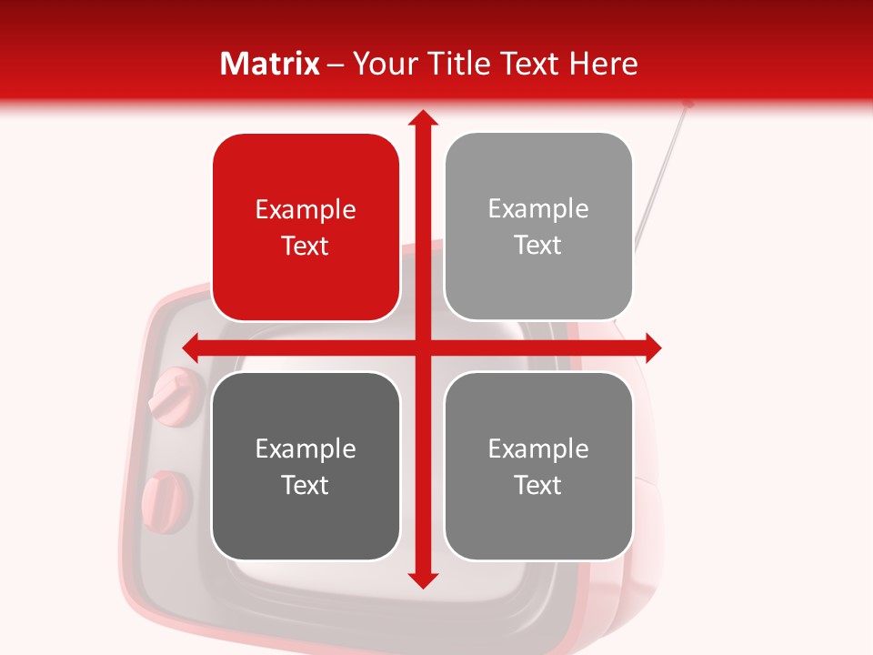 Stylish Retro Tv. More Tv In My Portfolio PowerPoint Template