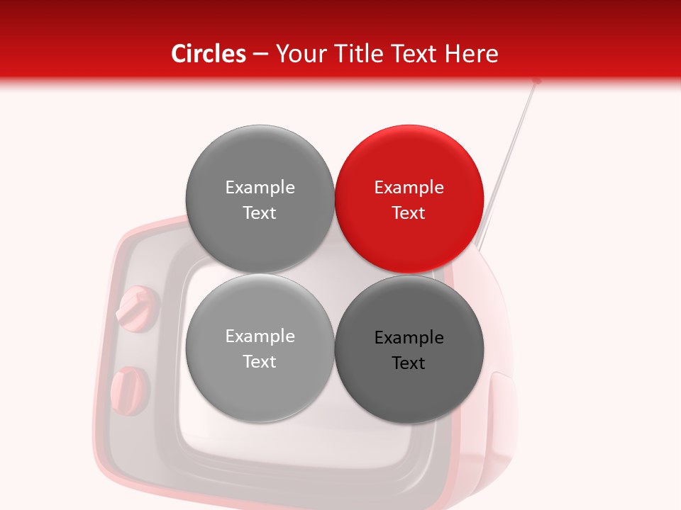 Stylish Retro Tv. More Tv In My Portfolio PowerPoint Template