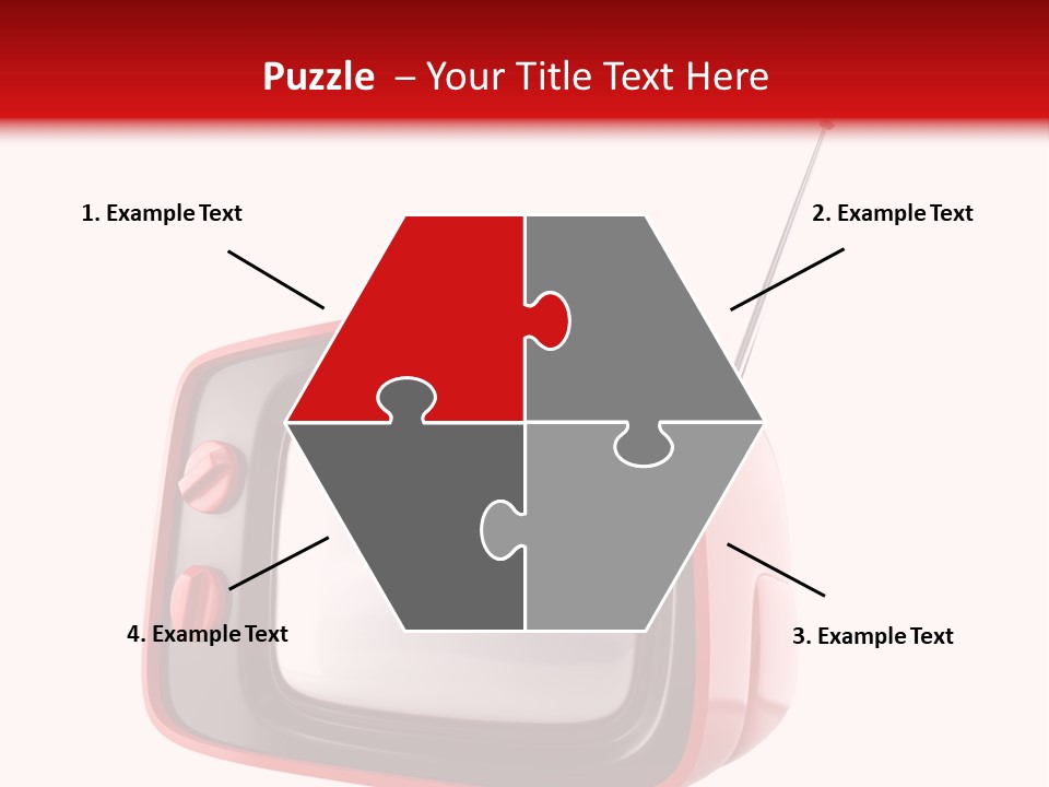 Stylish Retro Tv. More Tv In My Portfolio PowerPoint Template