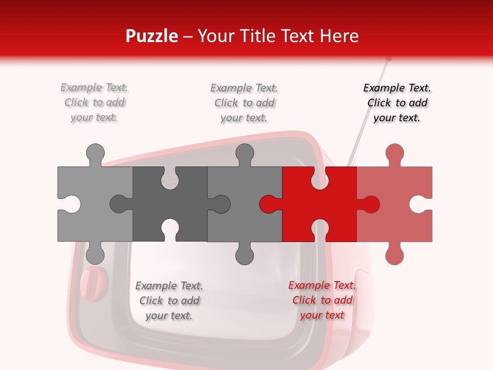 Stylish Retro Tv. More Tv In My Portfolio PowerPoint Template