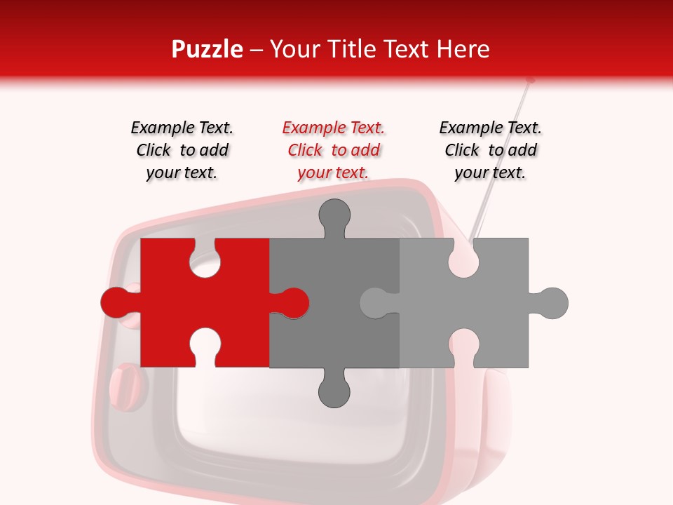 Stylish Retro Tv. More Tv In My Portfolio PowerPoint Template