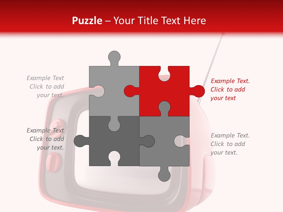 Stylish Retro Tv. More Tv In My Portfolio PowerPoint Template