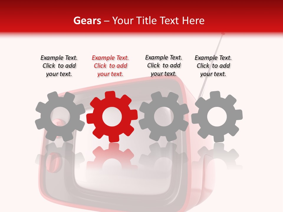 Stylish Retro Tv. More Tv In My Portfolio PowerPoint Template