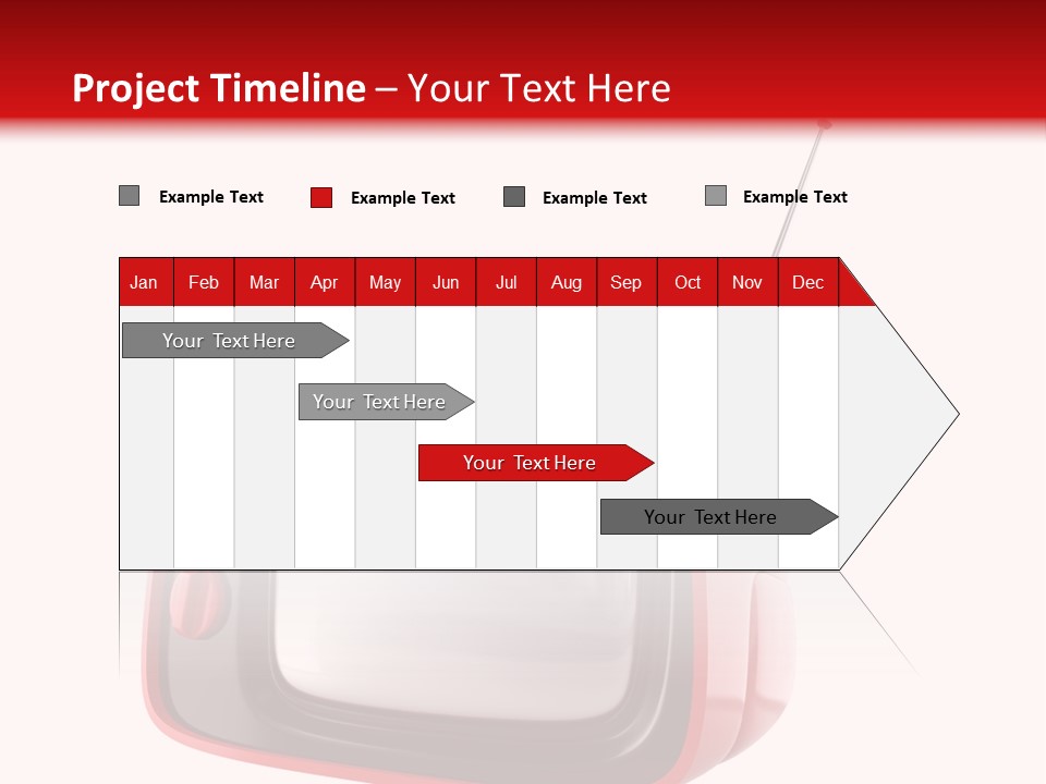 Stylish Retro Tv. More Tv In My Portfolio PowerPoint Template