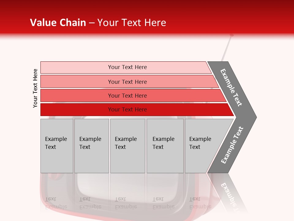 Stylish Retro Tv. More Tv In My Portfolio PowerPoint Template