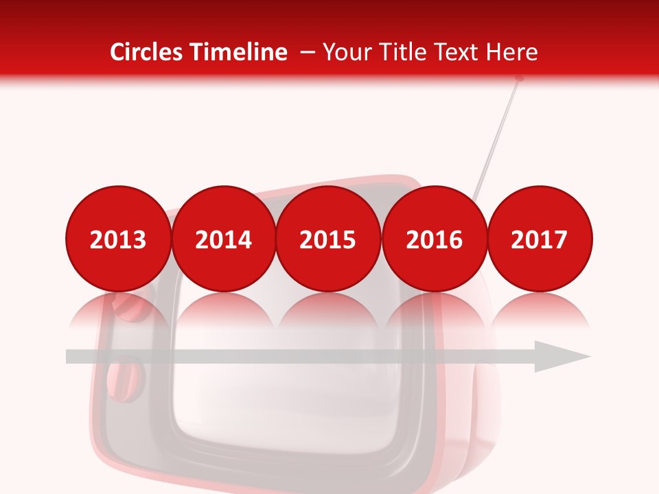 Stylish Retro Tv. More Tv In My Portfolio PowerPoint Template