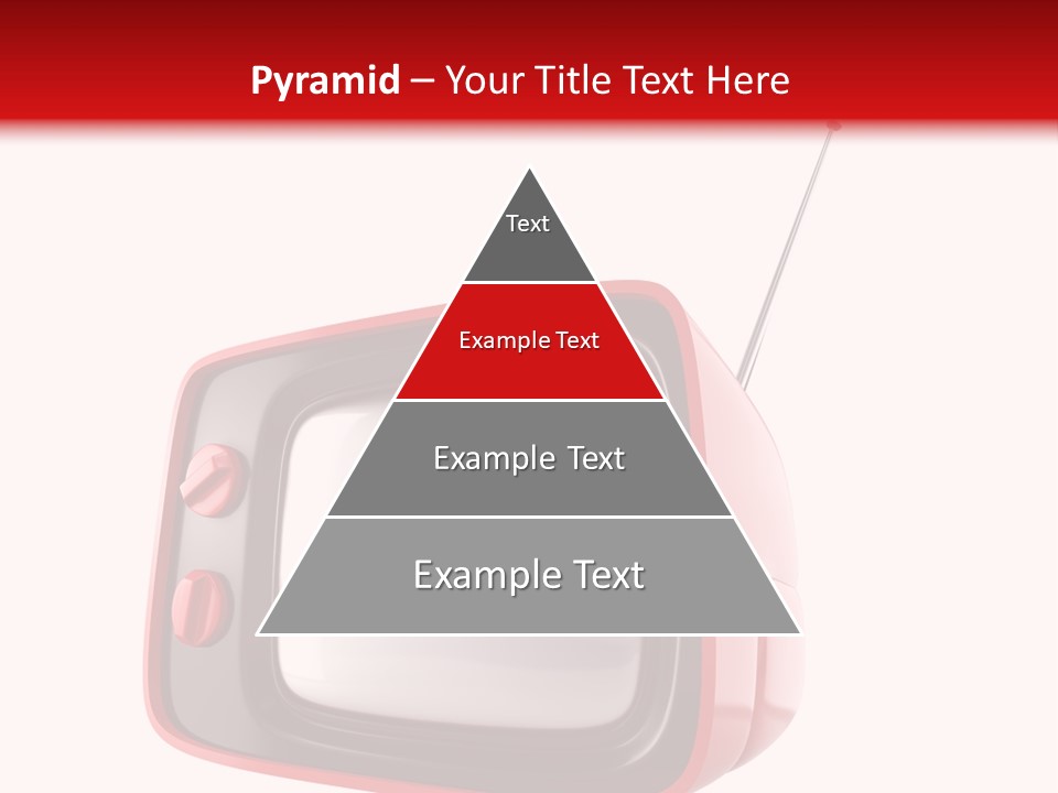 Stylish Retro Tv. More Tv In My Portfolio PowerPoint Template