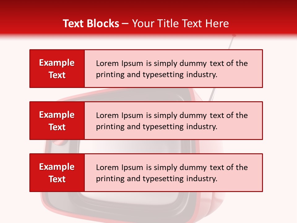 Stylish Retro Tv. More Tv In My Portfolio PowerPoint Template