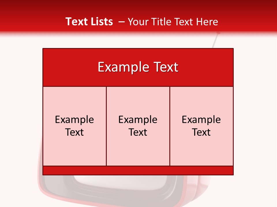 Stylish Retro Tv. More Tv In My Portfolio PowerPoint Template