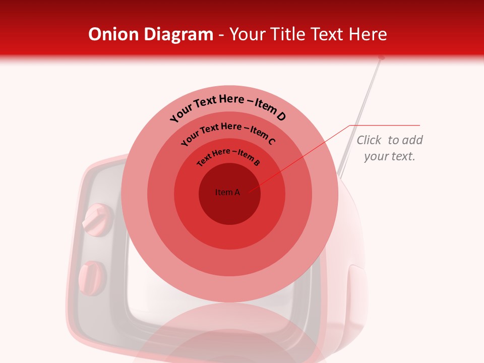 Stylish Retro Tv. More Tv In My Portfolio PowerPoint Template