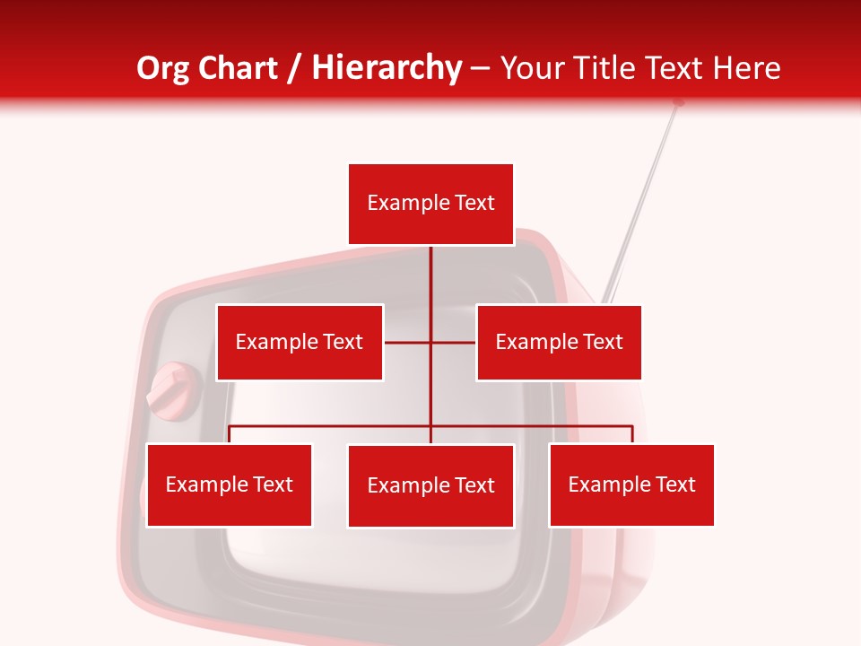 Stylish Retro Tv. More Tv In My Portfolio PowerPoint Template