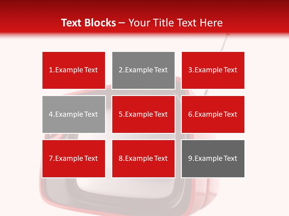 Stylish Retro Tv. More Tv In My Portfolio PowerPoint Template