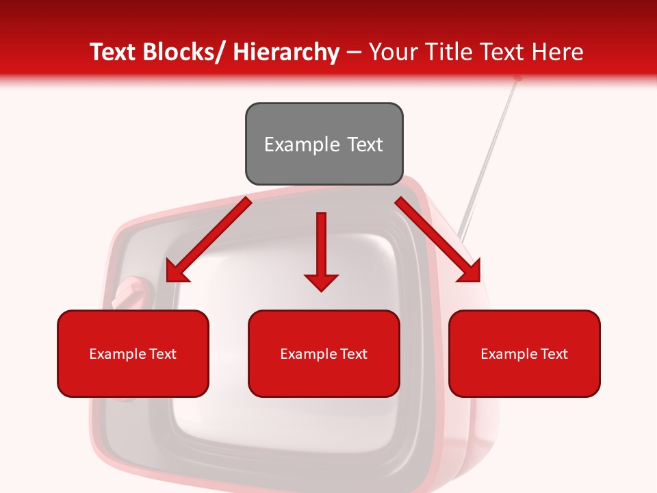 Stylish Retro Tv. More Tv In My Portfolio PowerPoint Template