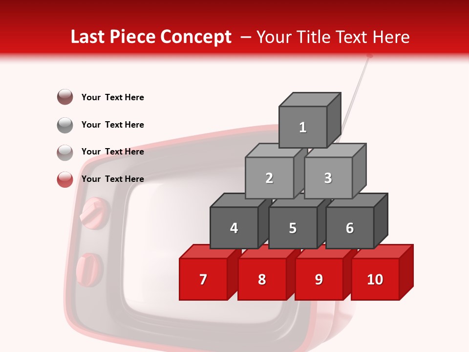 Stylish Retro Tv. More Tv In My Portfolio PowerPoint Template