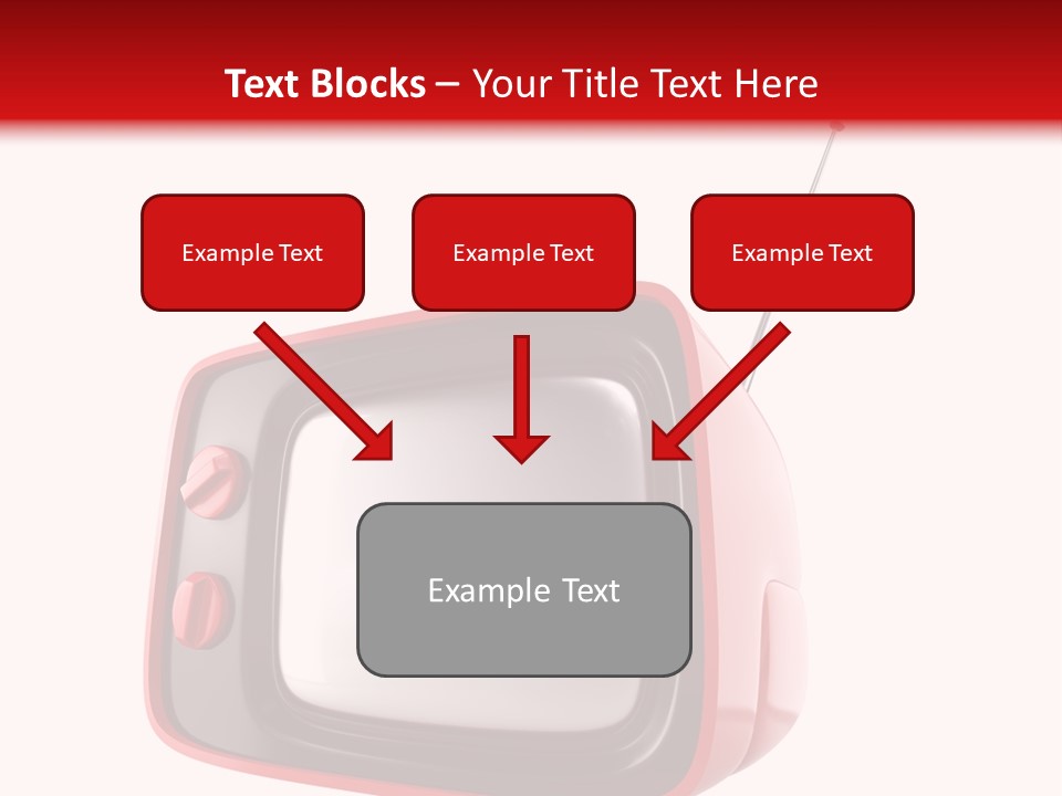 Stylish Retro Tv. More Tv In My Portfolio PowerPoint Template