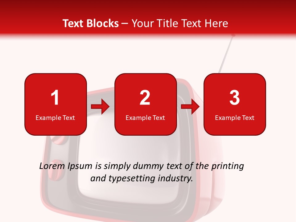 Stylish Retro Tv. More Tv In My Portfolio PowerPoint Template