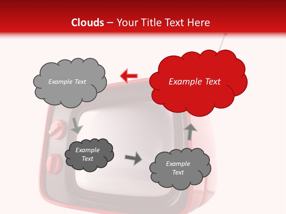 Stylish Retro Tv. More Tv In My Portfolio PowerPoint Template