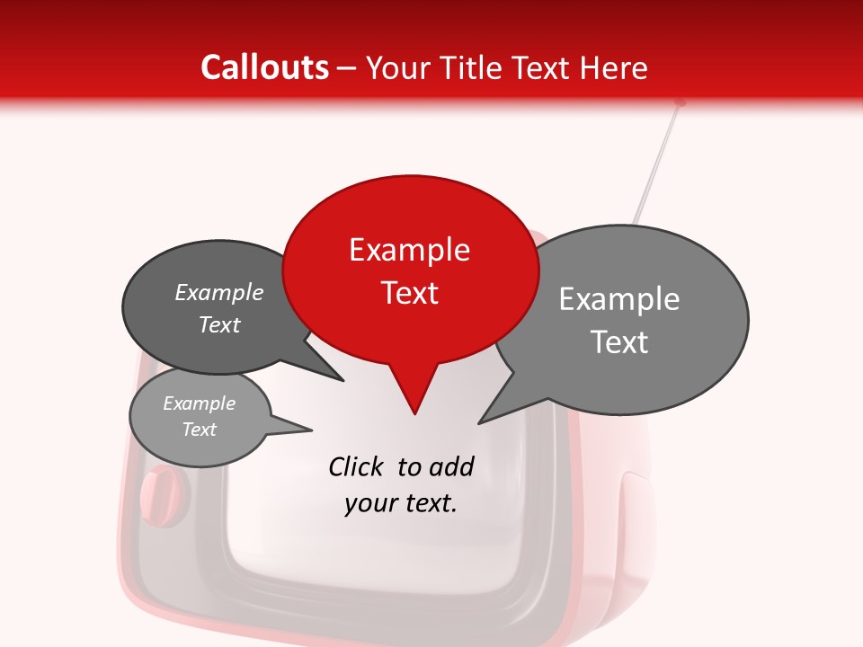 Stylish Retro Tv. More Tv In My Portfolio PowerPoint Template