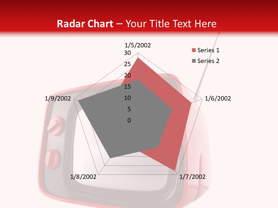 Stylish Retro Tv. More Tv In My Portfolio PowerPoint Template