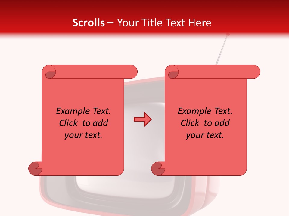Stylish Retro Tv. More Tv In My Portfolio PowerPoint Template
