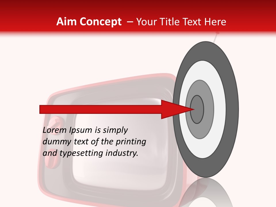 Stylish Retro Tv. More Tv In My Portfolio PowerPoint Template