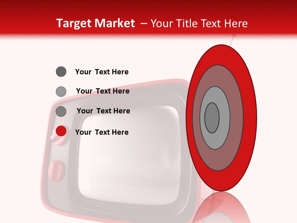 Stylish Retro Tv. More Tv In My Portfolio PowerPoint Template