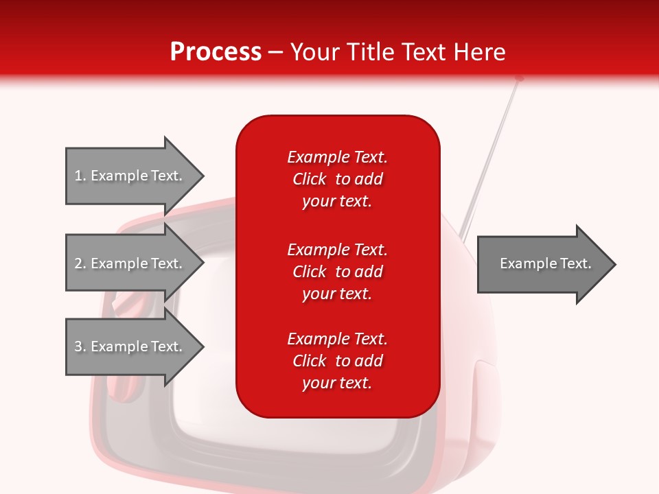 Stylish Retro Tv. More Tv In My Portfolio PowerPoint Template
