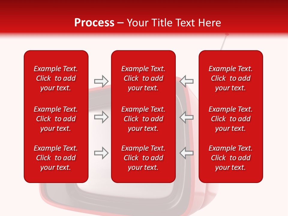 Stylish Retro Tv. More Tv In My Portfolio PowerPoint Template