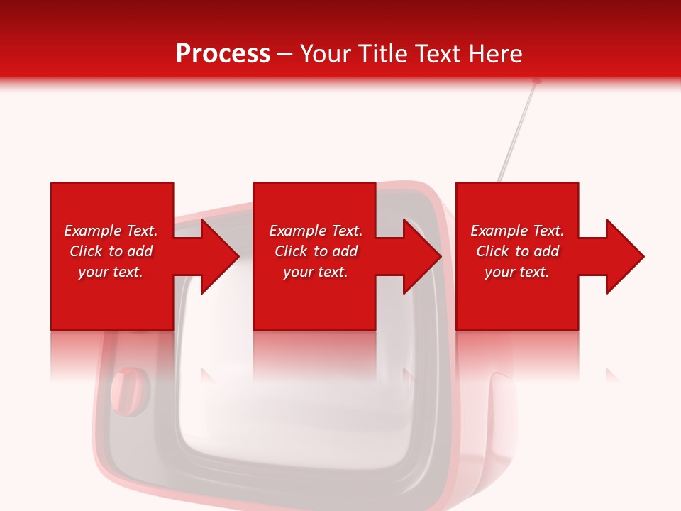 Stylish Retro Tv. More Tv In My Portfolio PowerPoint Template