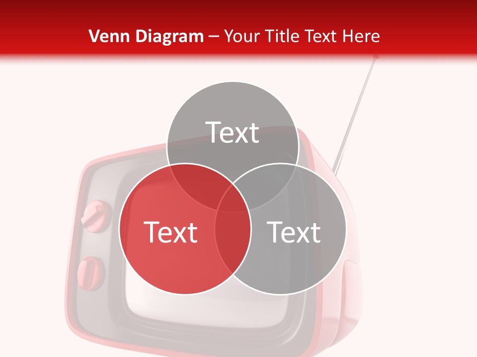 Stylish Retro Tv. More Tv In My Portfolio PowerPoint Template