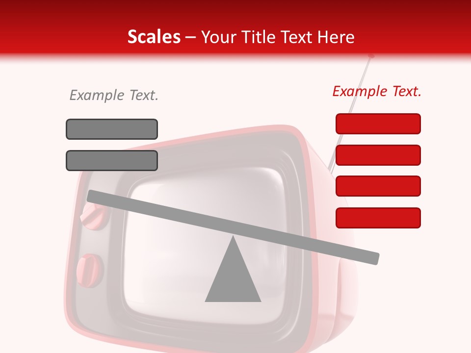 Stylish Retro Tv. More Tv In My Portfolio PowerPoint Template