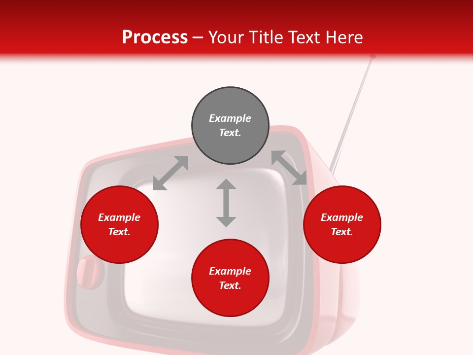 Stylish Retro Tv. More Tv In My Portfolio PowerPoint Template