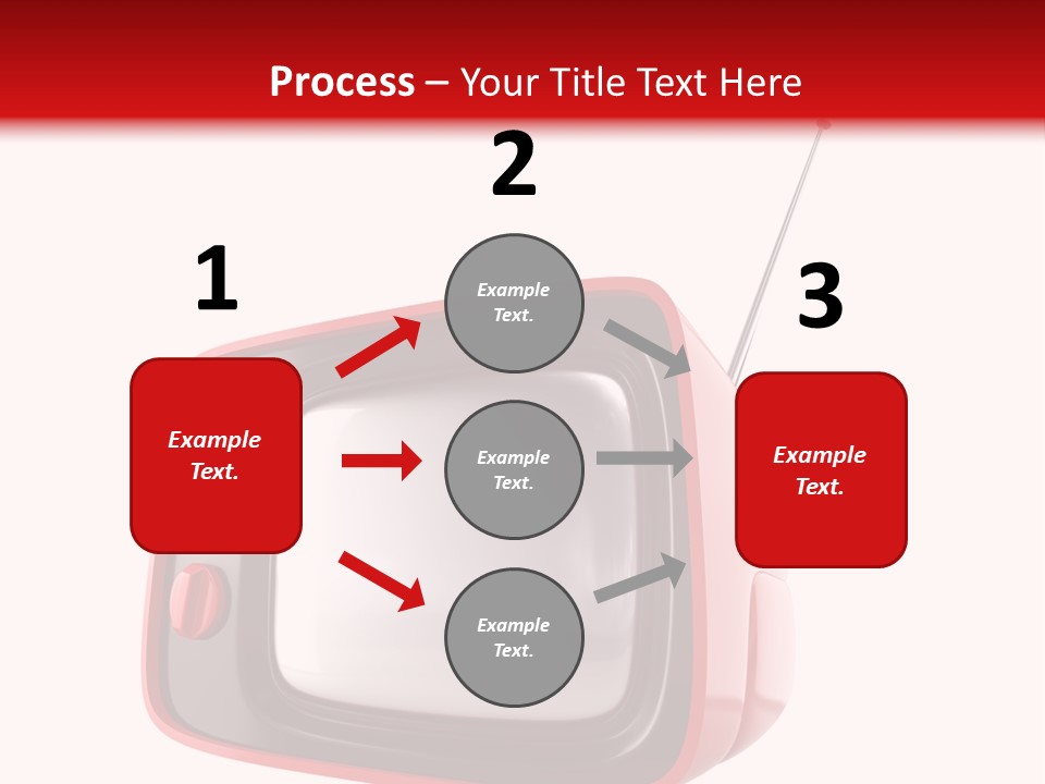 Stylish Retro Tv. More Tv In My Portfolio PowerPoint Template