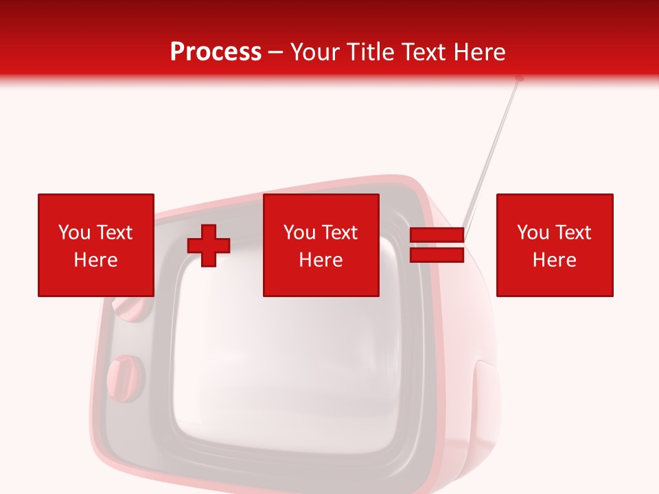 Stylish Retro Tv. More Tv In My Portfolio PowerPoint Template