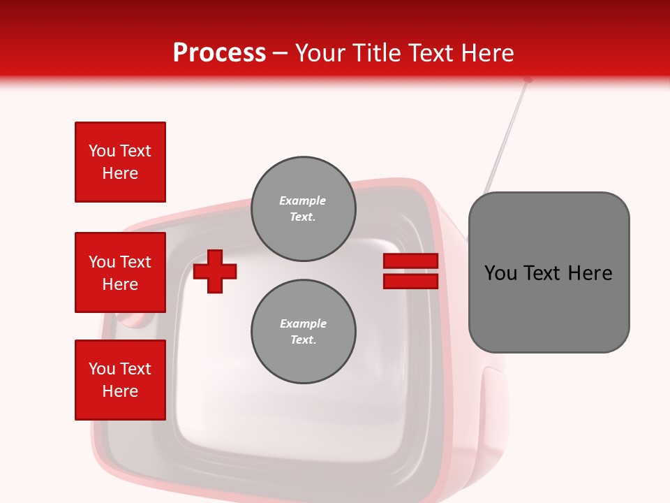 Stylish Retro Tv. More Tv In My Portfolio PowerPoint Template