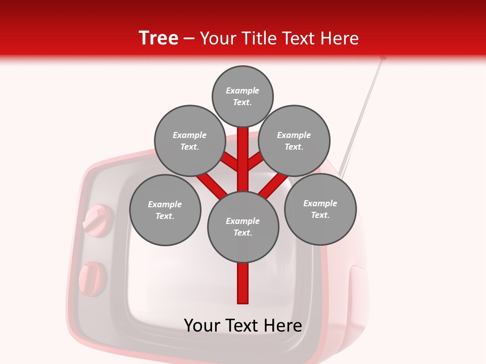 Stylish Retro Tv. More Tv In My Portfolio PowerPoint Template