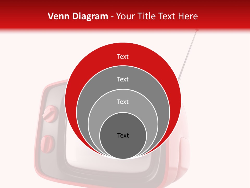 Stylish Retro Tv. More Tv In My Portfolio PowerPoint Template