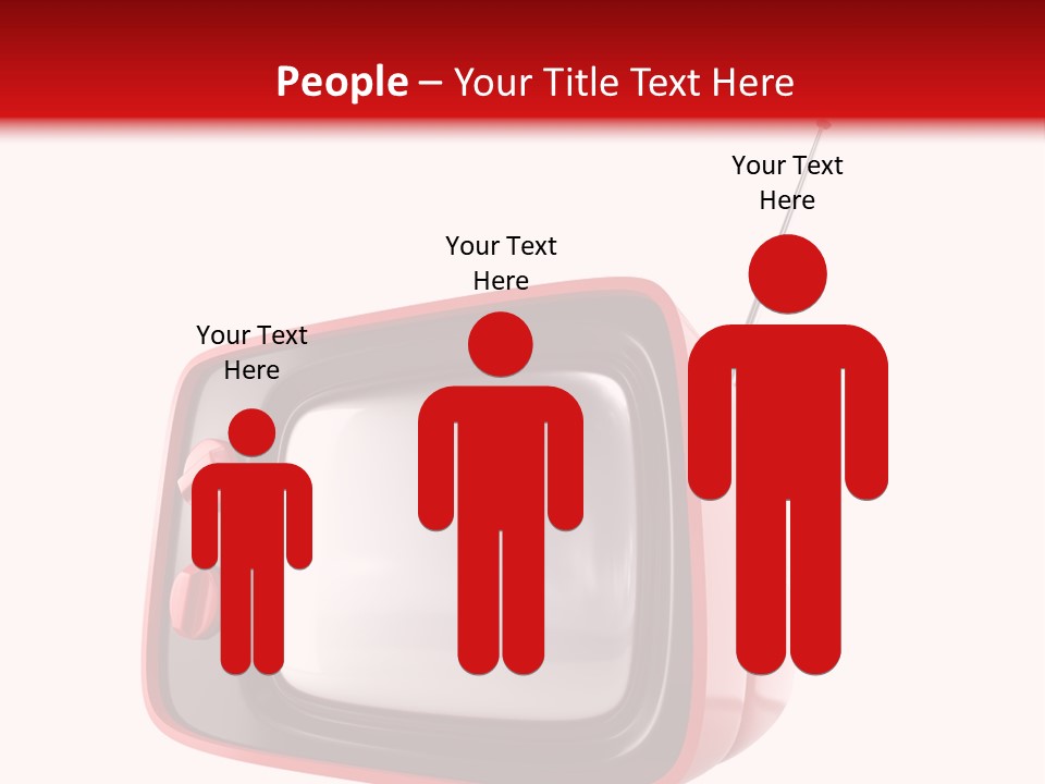 Stylish Retro Tv. More Tv In My Portfolio PowerPoint Template