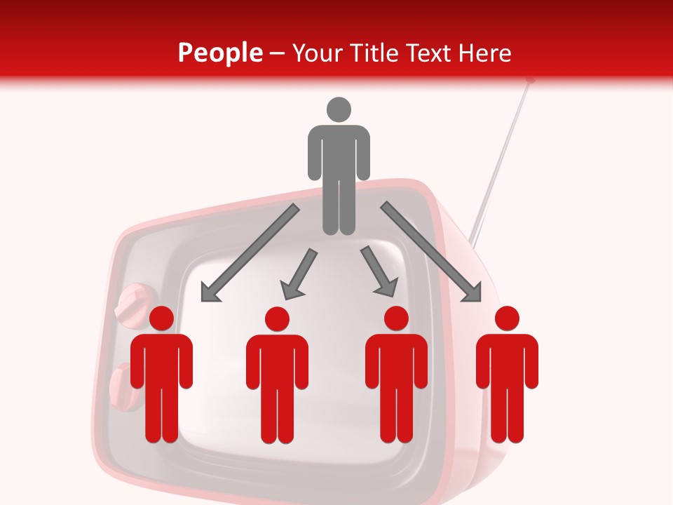 Stylish Retro Tv. More Tv In My Portfolio PowerPoint Template